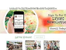 Tablet Screenshot of loudounfarmersmarkets.org